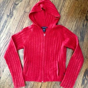 Abercrombie & Fitch Wool Zip Up Sweater